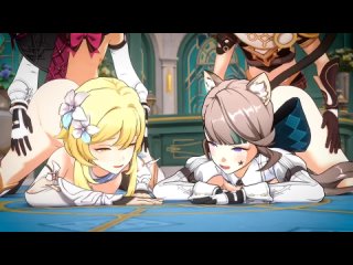 lynette x lumine • lynette x lumine • genshin impact (kitsunevixen)